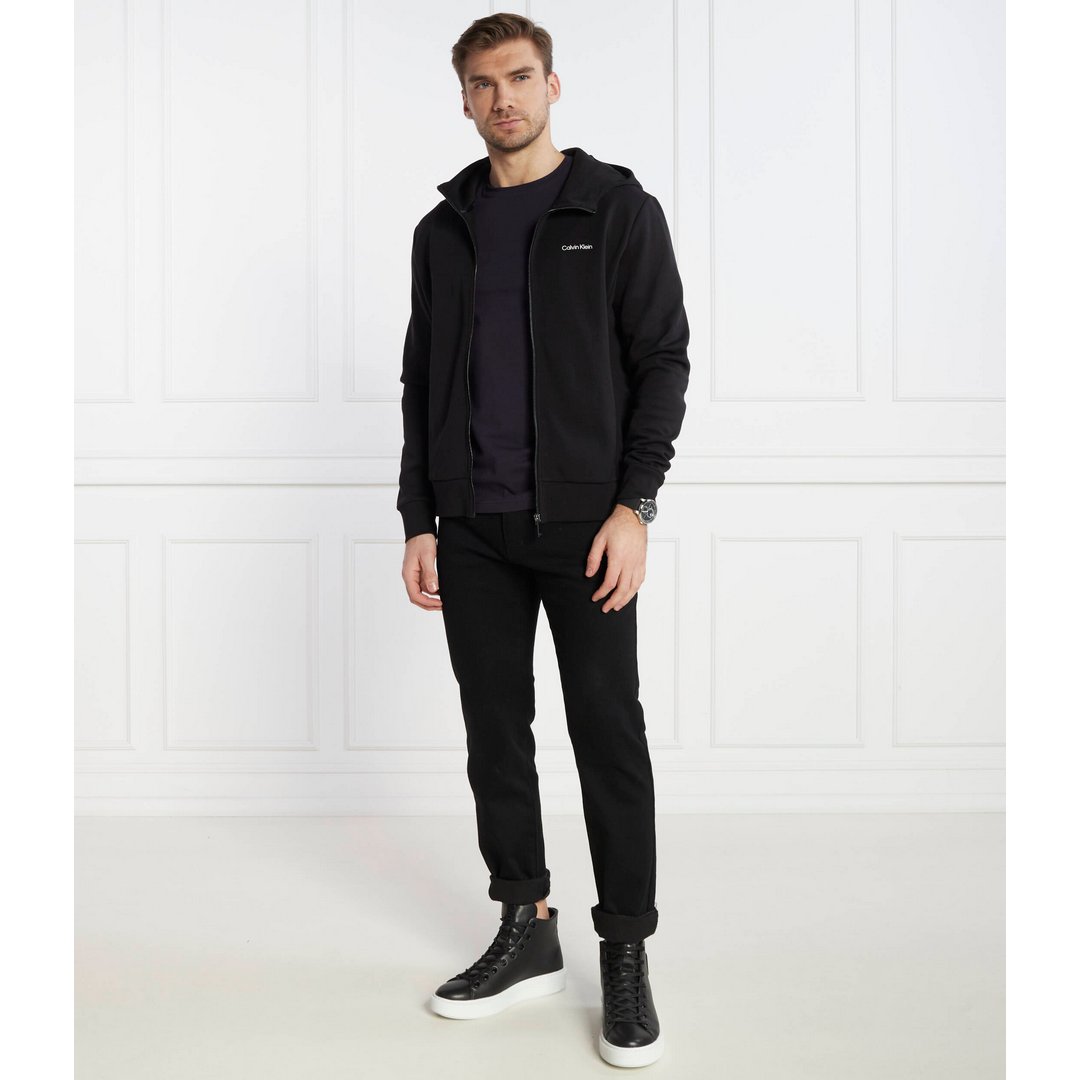 Micro Logo Repreve Hoodie Jacket Ck Black / L