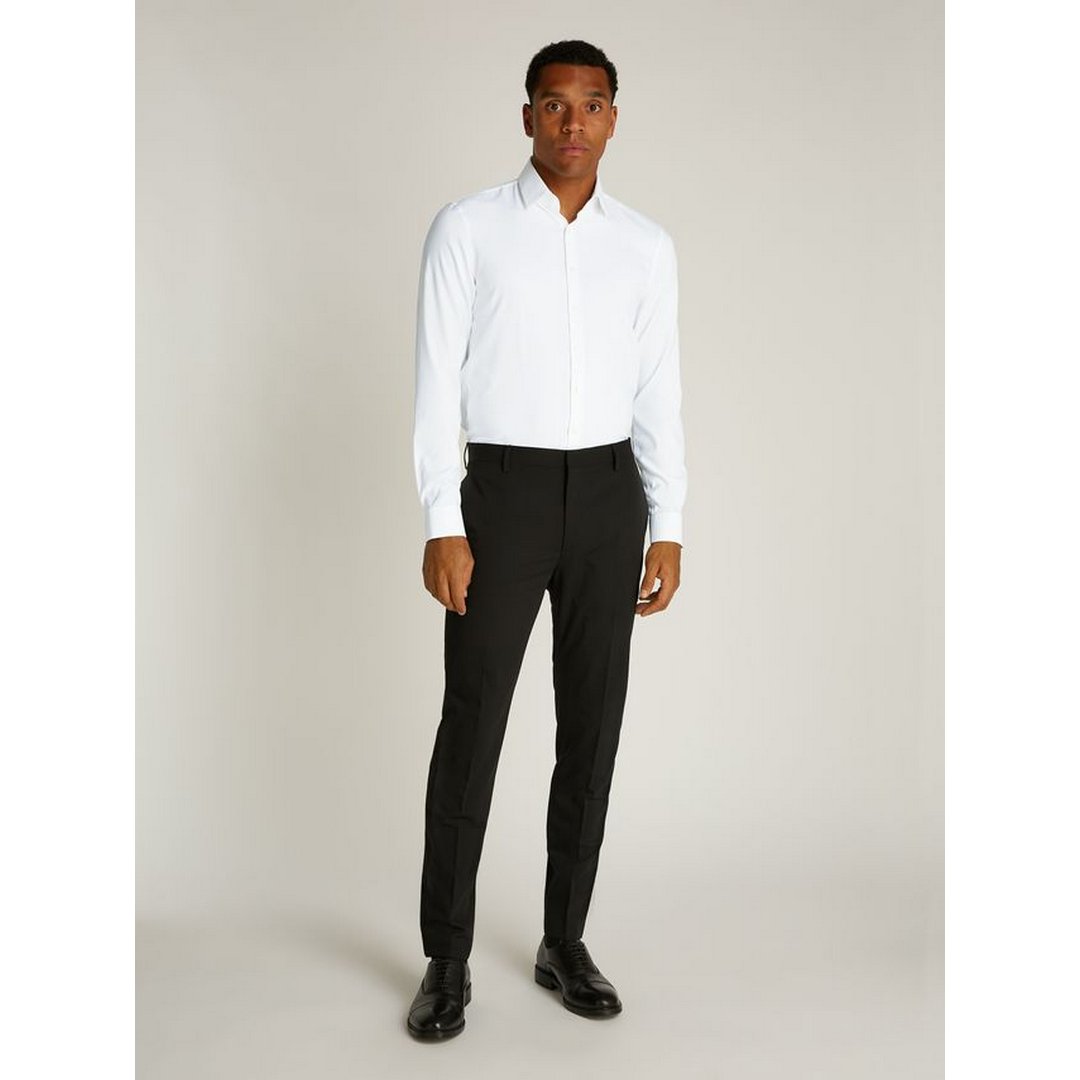 Performance Solid Slim Shirt Bright White / 42