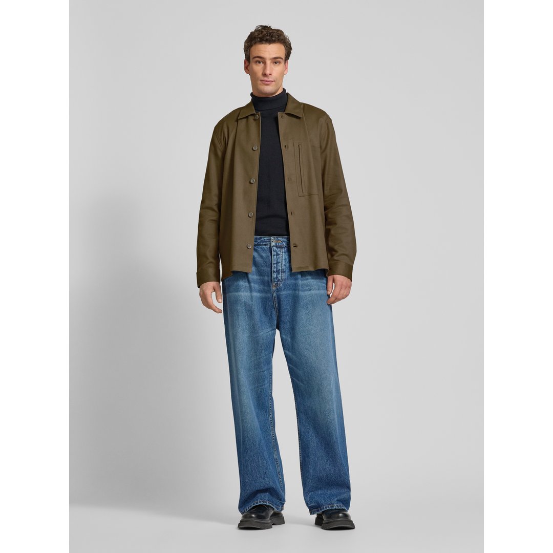 Cotton Viscose Tailoring Shirt Tarmac / L