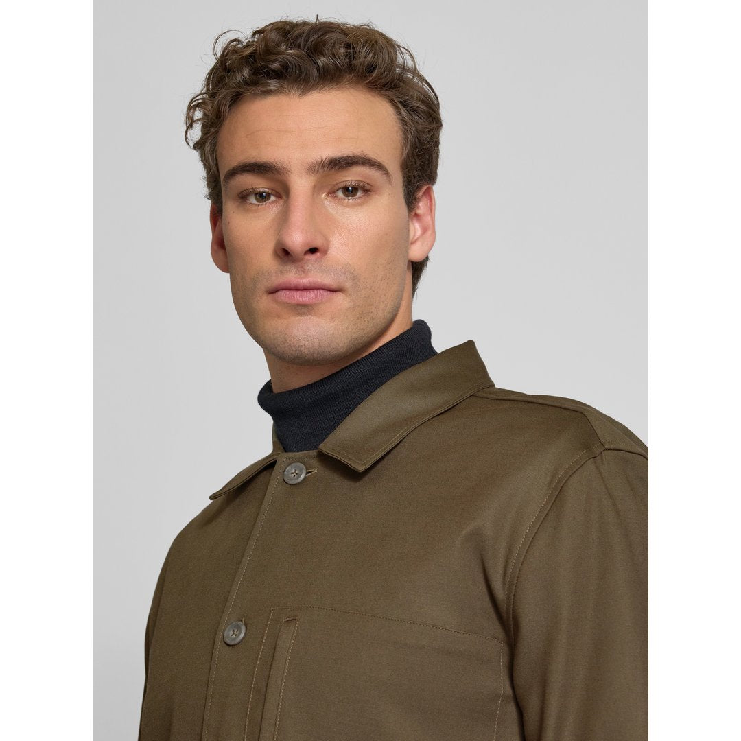 Cotton Viscose Tailoring Shirt Tarmac / L