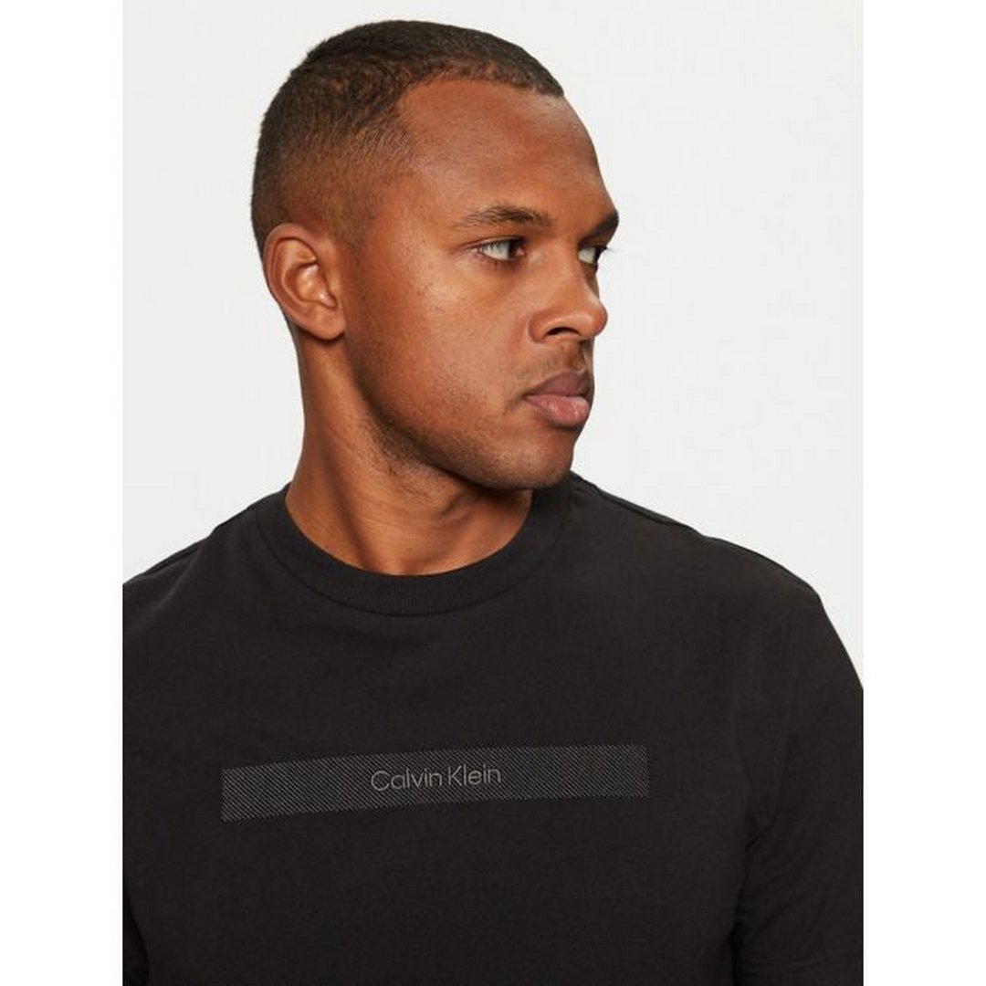 Structured Embroidery T-Shirt Ck Black / L