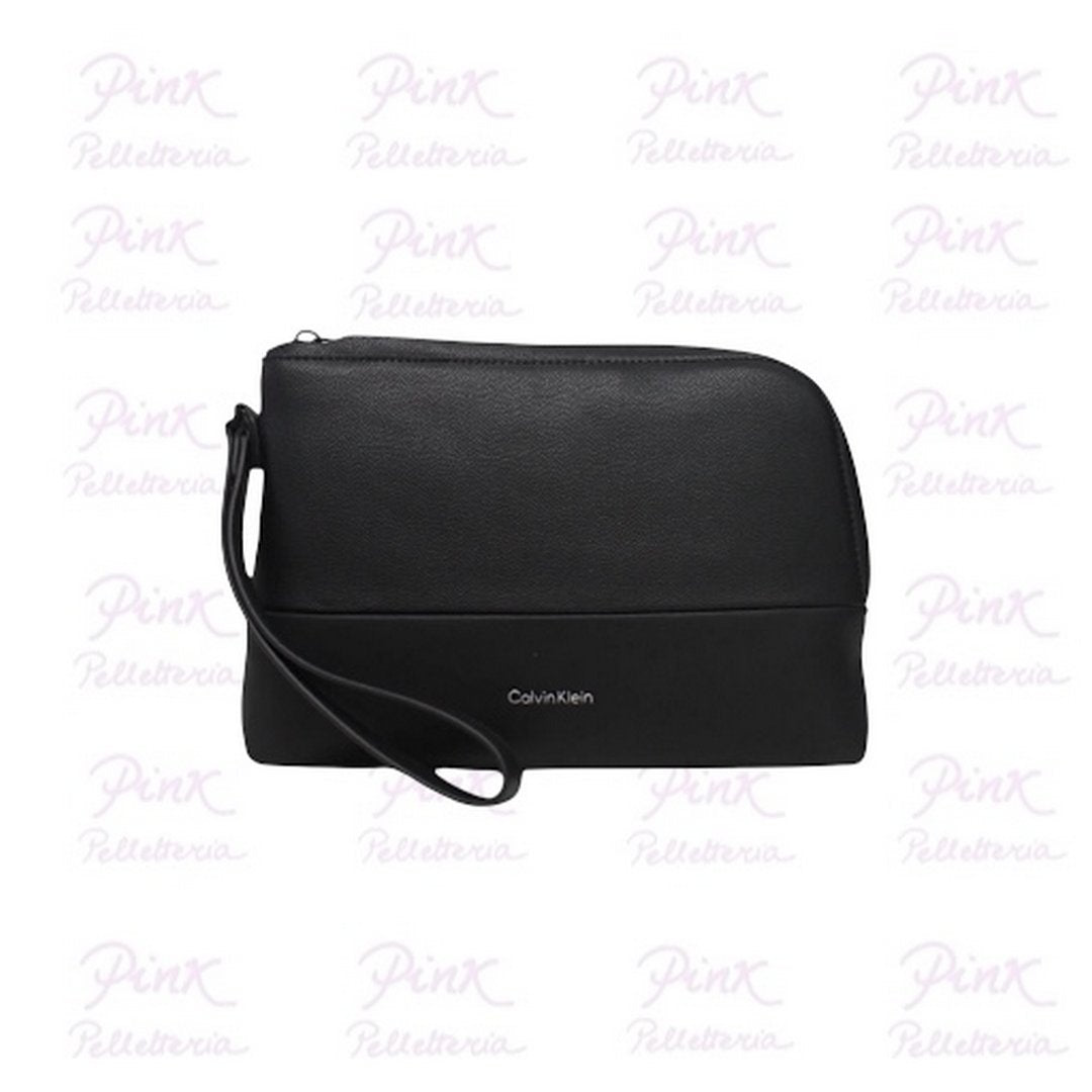 Ck Must Compact Case Black Caviar Grain/Smooth / OS