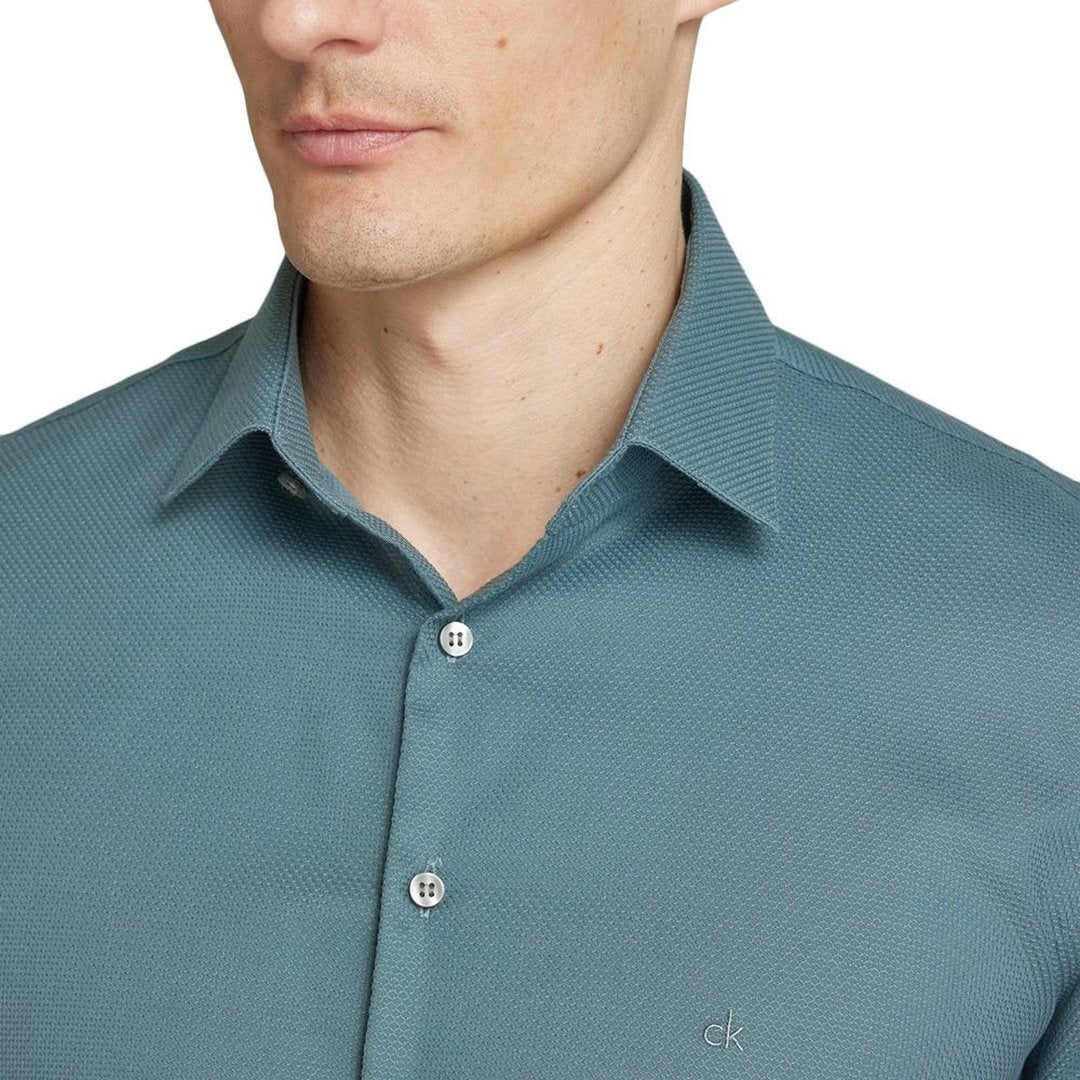 Non Iron Tonal Strct Slim Shirt Goblin Blue / 42