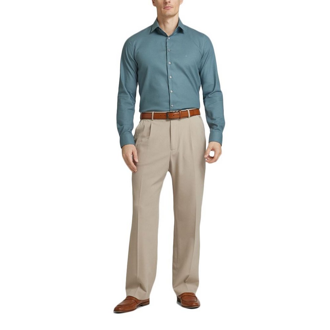 Non Iron Tonal Strct Slim Shirt Goblin Blue / 42