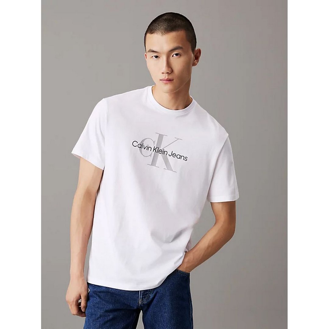 Ss Hero Monogram Tee 30S Eu Opt BRILLIANT WHITE / L