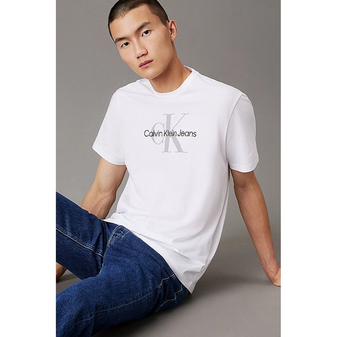 Ss Hero Monogram Tee 30S Eu Opt BRILLIANT WHITE / L