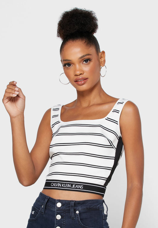 Stripe Milano Tank Top