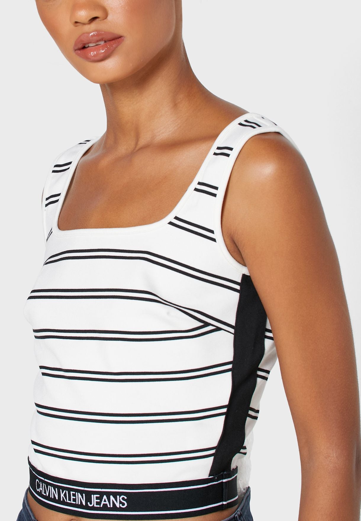 Stripe Milano Tank Top