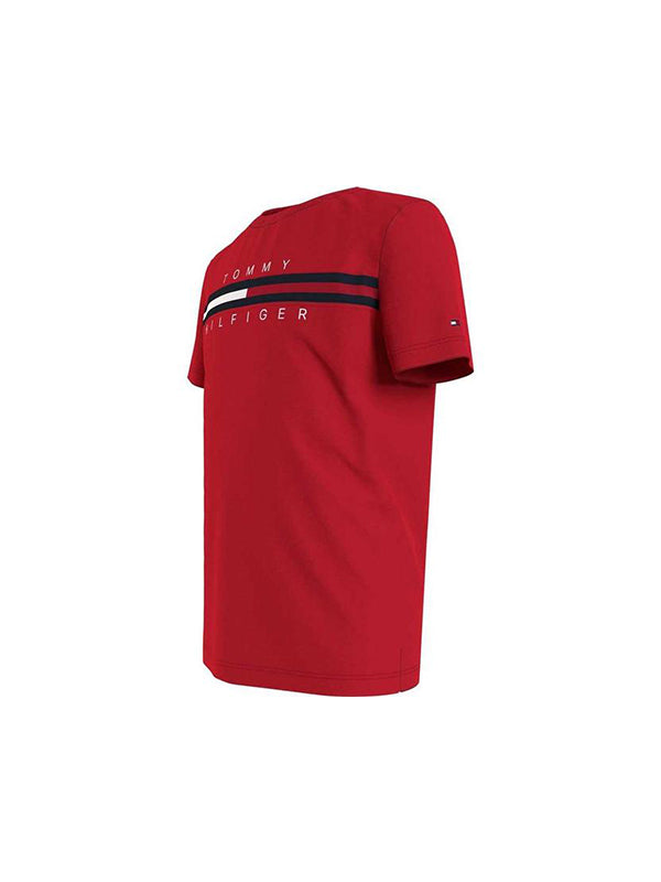 Flag Rib Insert Tee Deep Crimson / 10