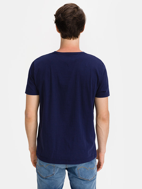 Logo Box Stripe Tee Yale Navy / L