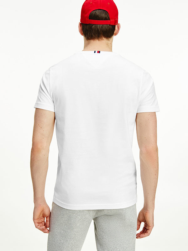 Applique Nylon Tee White / L