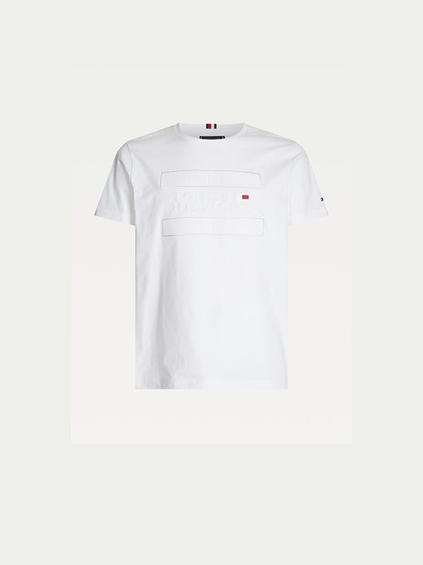 Applique Nylon Tee White / L