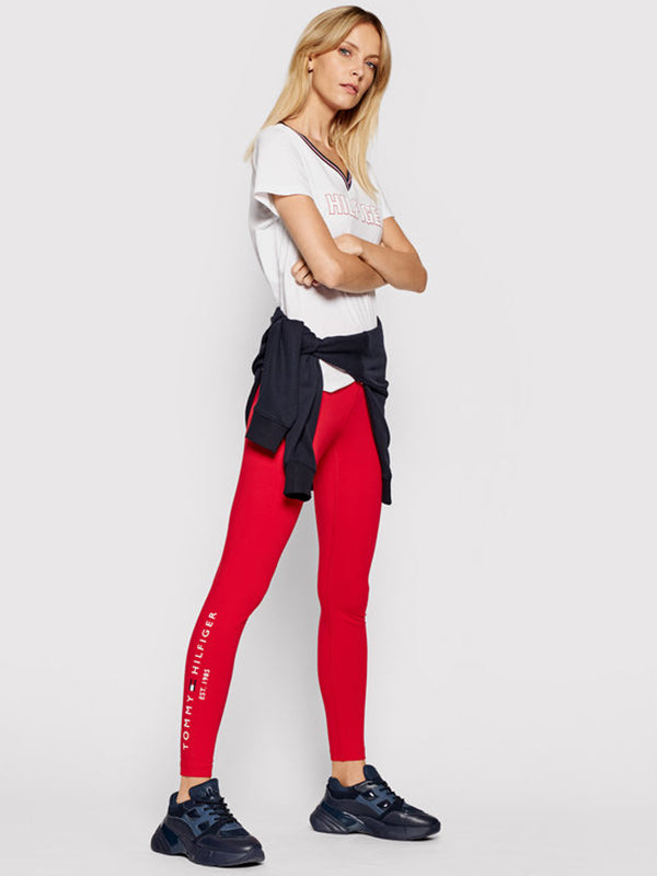 Hilfiger Logo Leggin Primary Red / L