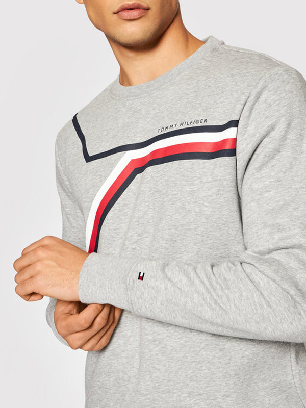 Split Corp Stripe Cr Light Grey Heather / L