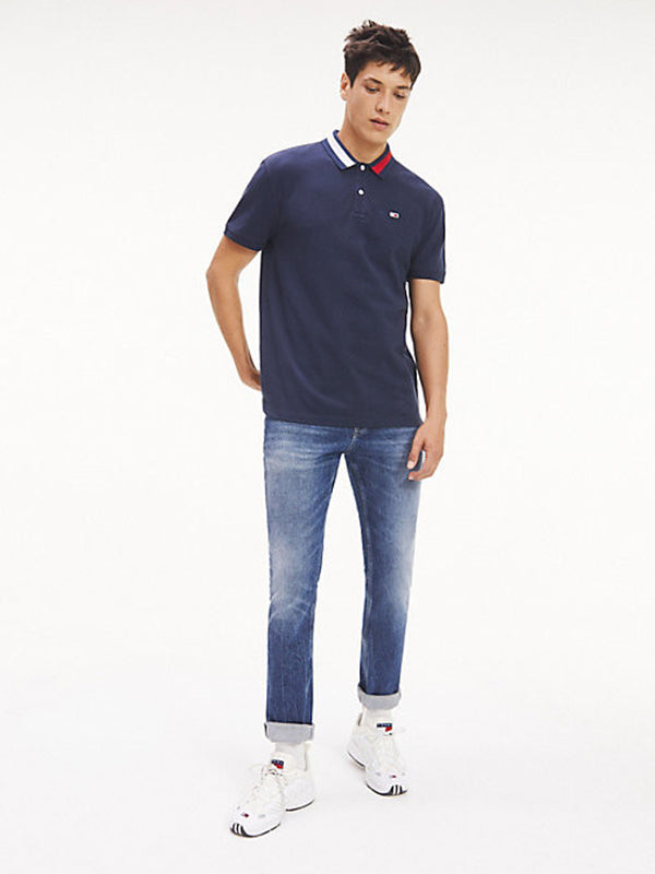 Tjm Flag Neck Polo Twilight Navy / L