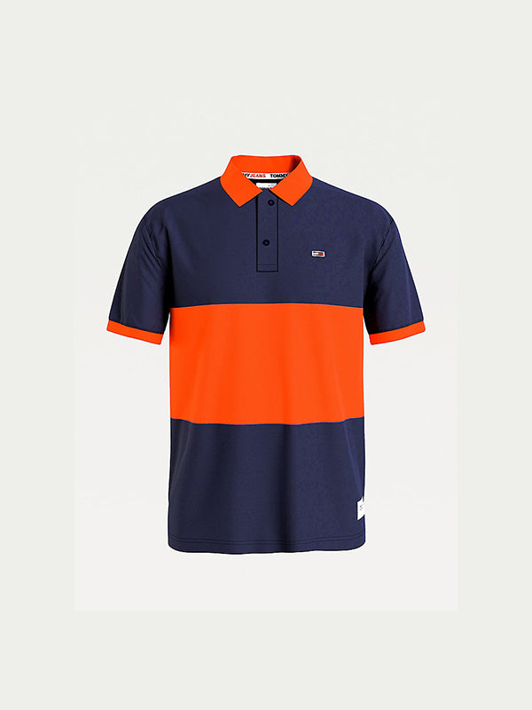 Tjm S/S Polo Colorbl Twilight Navy / Horizon / L