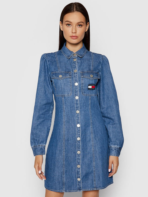 Tjw Chambray Shirt D Mid Indigo / L