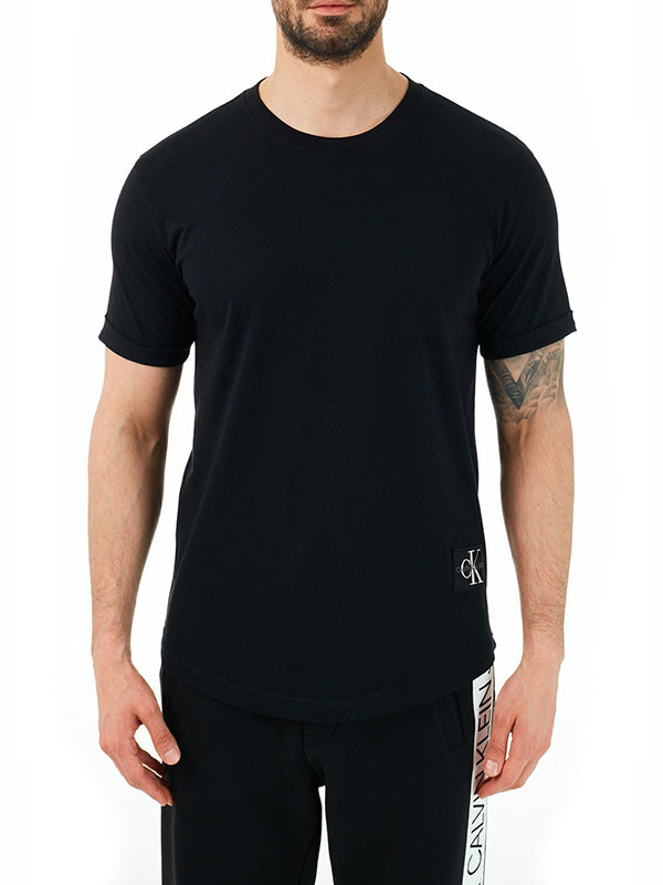 Badge Turn Up Sleeve Ck Black / L