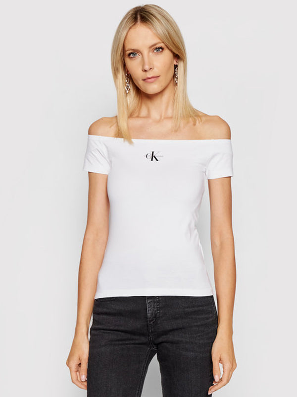 Monogram Slim Bardot Bright White / L