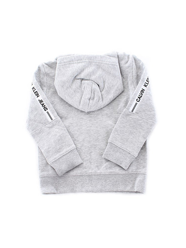 Intarsia Zip Through Light Grey Heather / 10