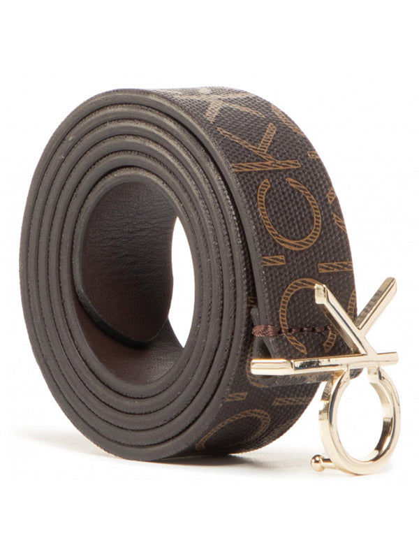 Ck Logo Belt 30Mm Mo Brown Mono / 90