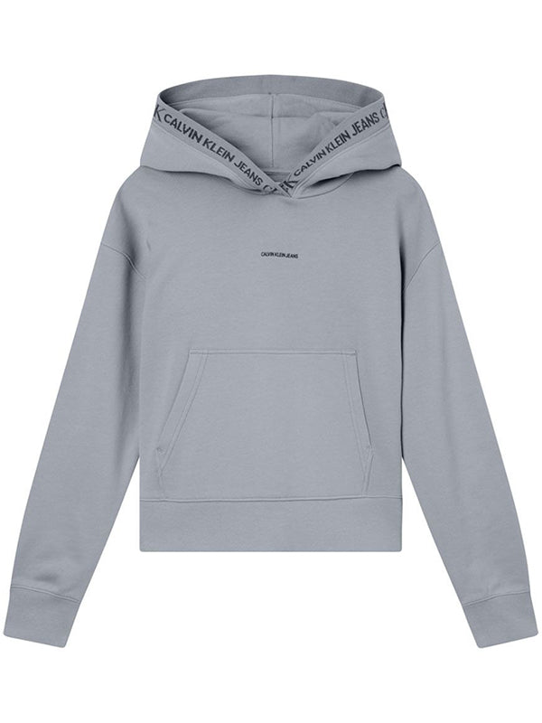 Logo Trim Hoodie Marble Grey / L