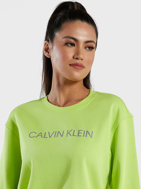 Pw - Pullover Acid Lime/Silver Reflective / L