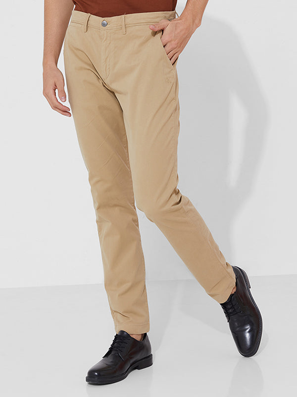 Washed Slim Chino Pa Travertine / 3430