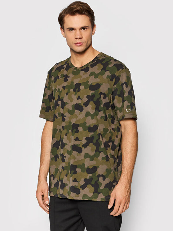 S/S Crew Neck GALVANIZE CAMO_ARMY GREEN / L