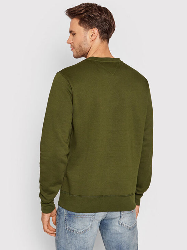 Tommy Logo Sweatshirt Olivewood / L