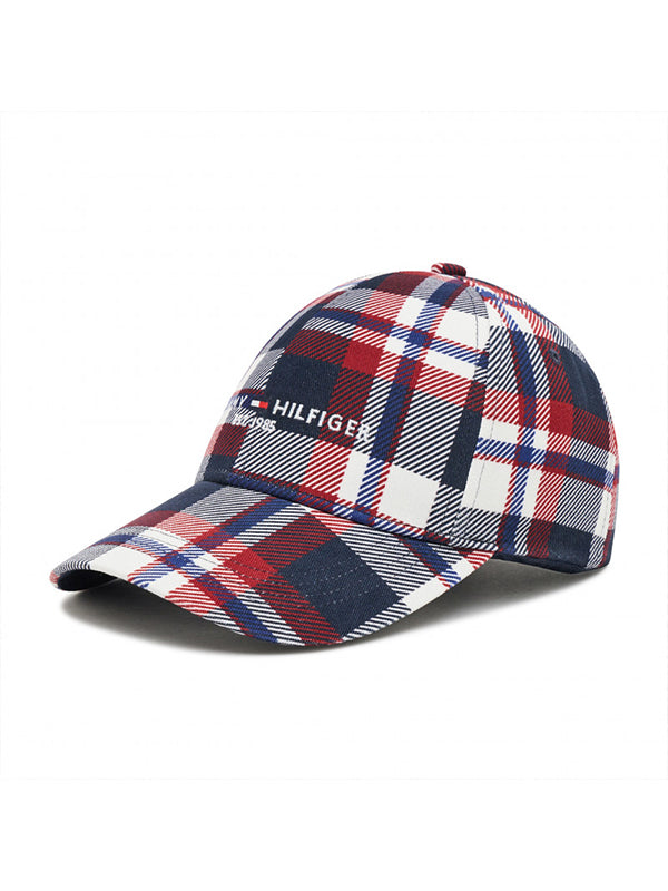 Th Established Cap Red / Navy Tartan / OS