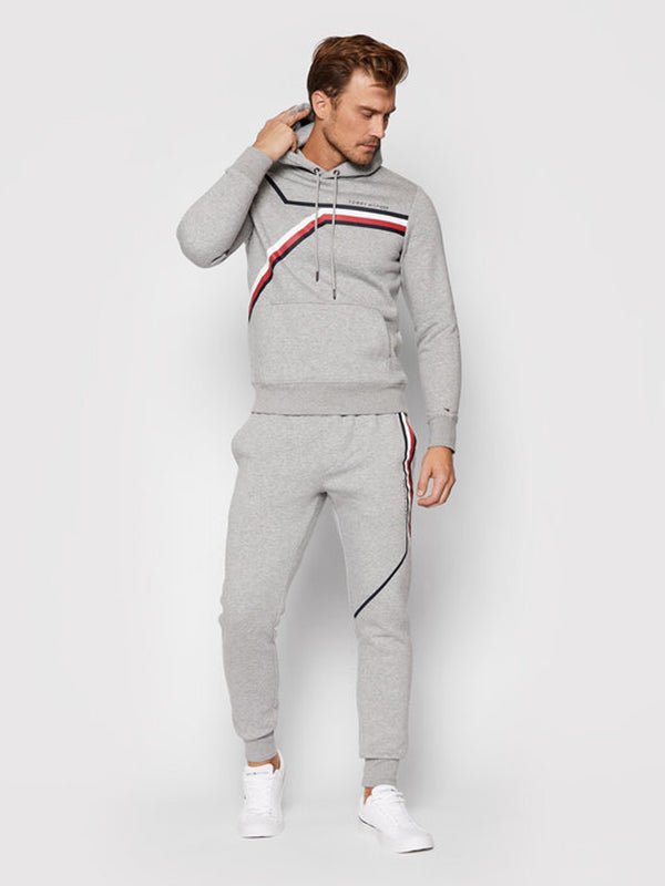 Split Corp Stripe Sw Light Grey Heather / L