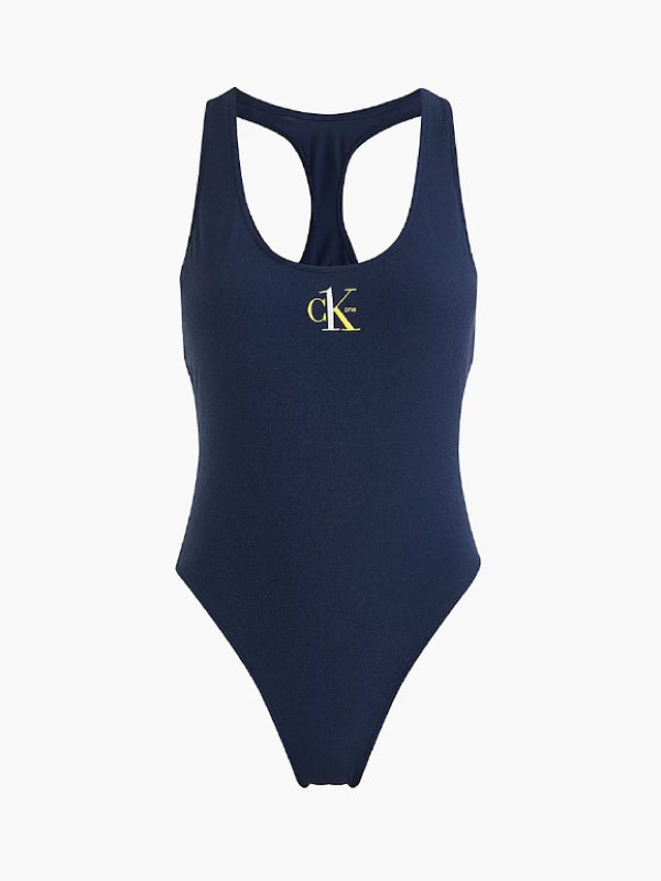 Racer Back One Piece Navy Iris / L