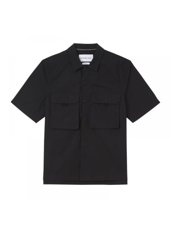 Washed Utility Ss Sh Ck Black / L