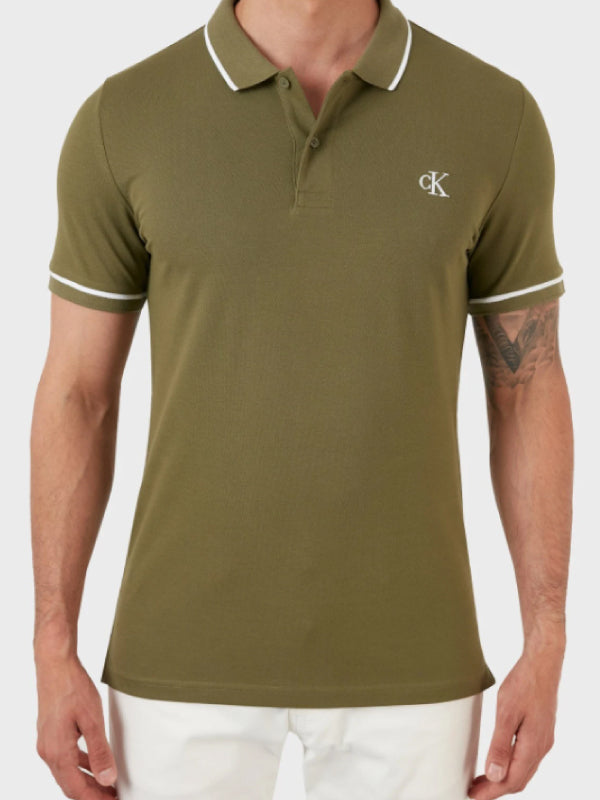 Tipping Slim Polo Burnt Olive / L