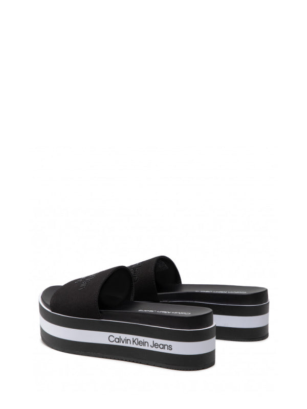 Flatform Sandal Slid Black / 36