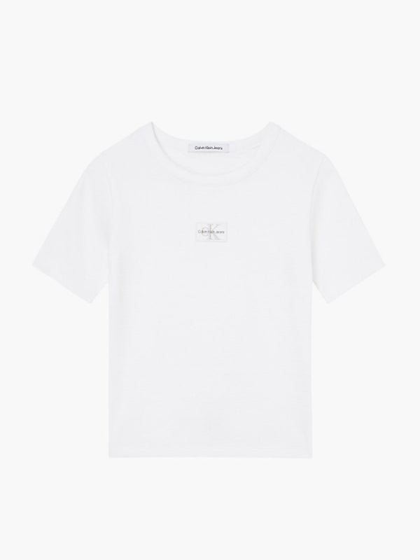 Badge Waffle Tee Bright White / XXXL