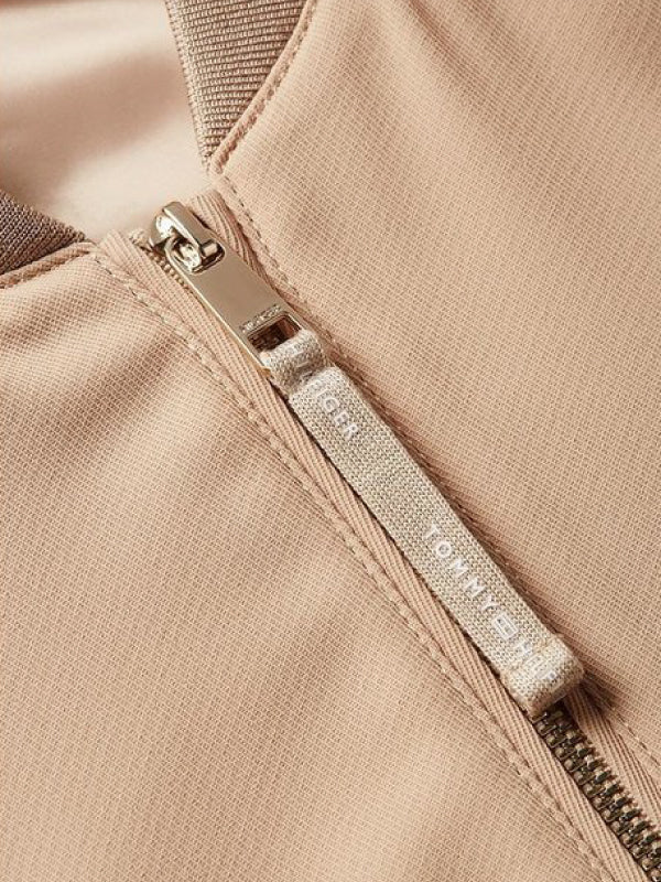 Fluid Twill Colorblock Bomber Beige / Ecru Color Block / 44