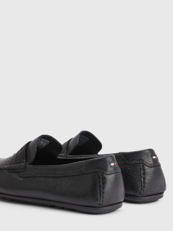 Printed Hilfiger  Leather Driver Black / 42