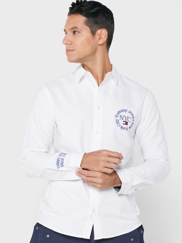 Tjm Timeless Tommy Oxford Shirt Ancient White / L