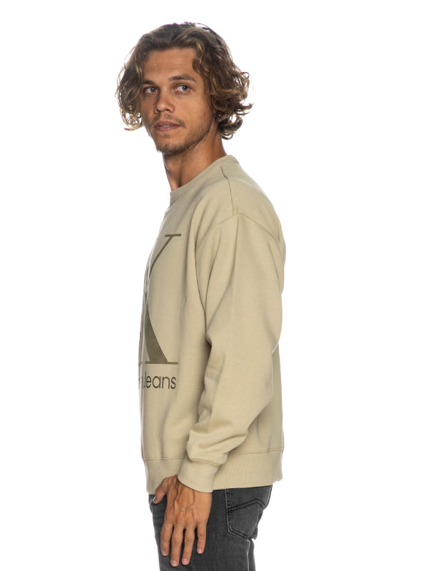 High Shine Ck Instit Crew Neck Wheat Fields / L