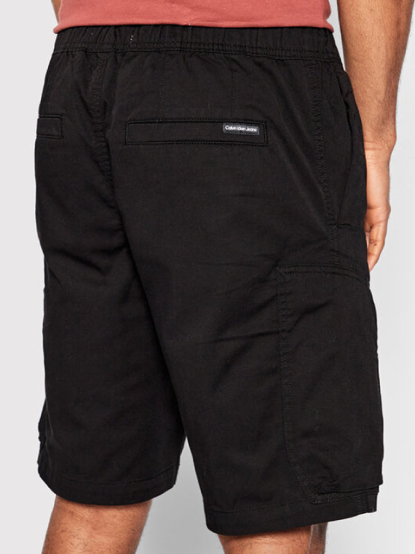 Washed Cargo Short Ck Black / L