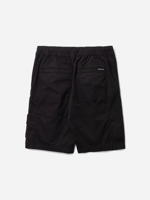 Washed Cargo Short Ck Black / L