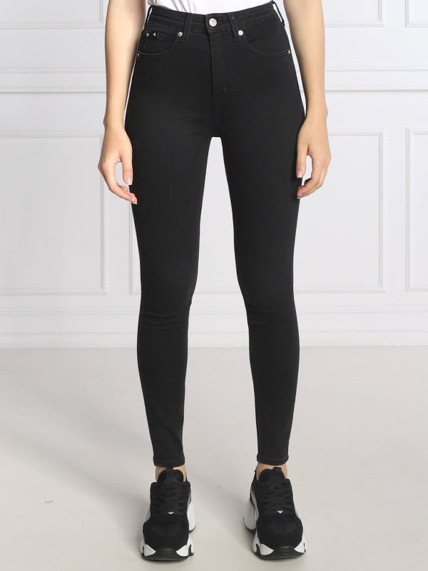 High Rise Super Skinny Ankle Denim Black / NI30