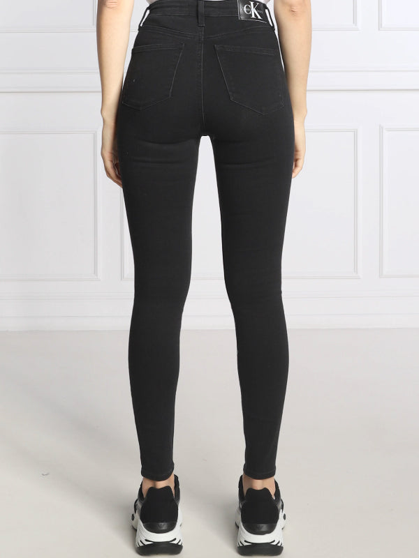 High Rise Super Skinny Ankle Denim Black / NI30