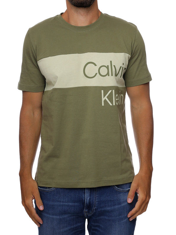 Institutional Blocking Tee Burnt Olive / L