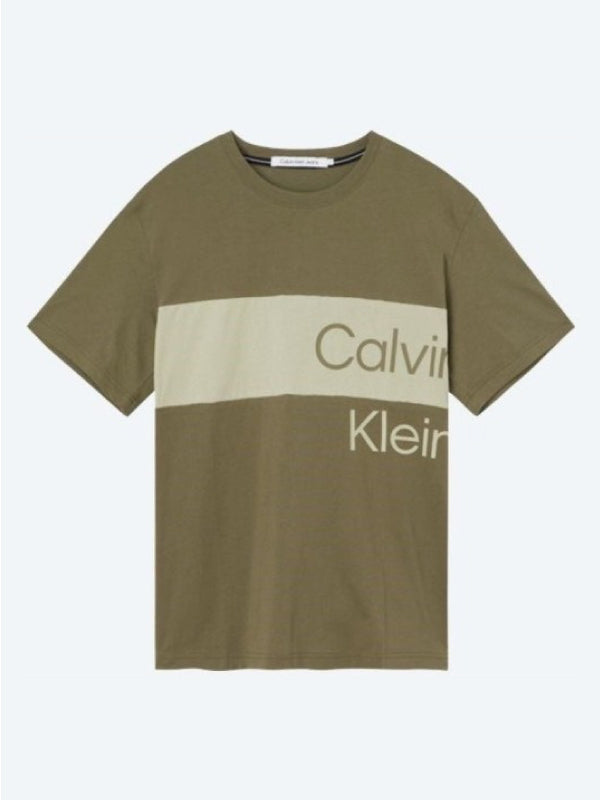 Institutional Blocking Tee Burnt Olive / L