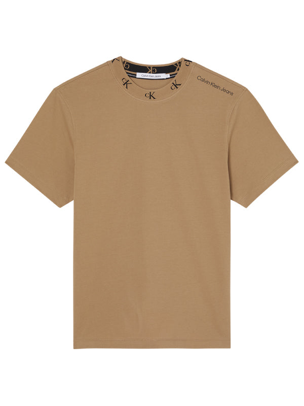 Logo Jacquard Tee Timeless Camel / L