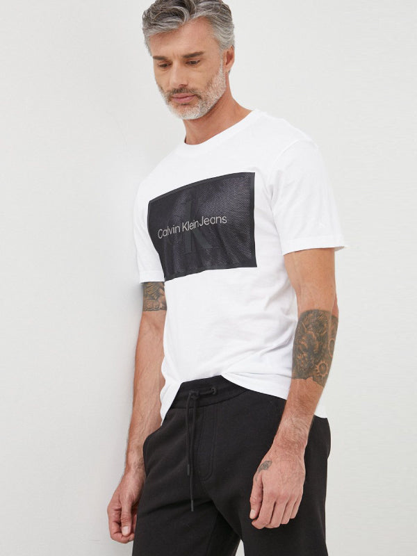 Monologo Mesh Box Tee Bright White / L