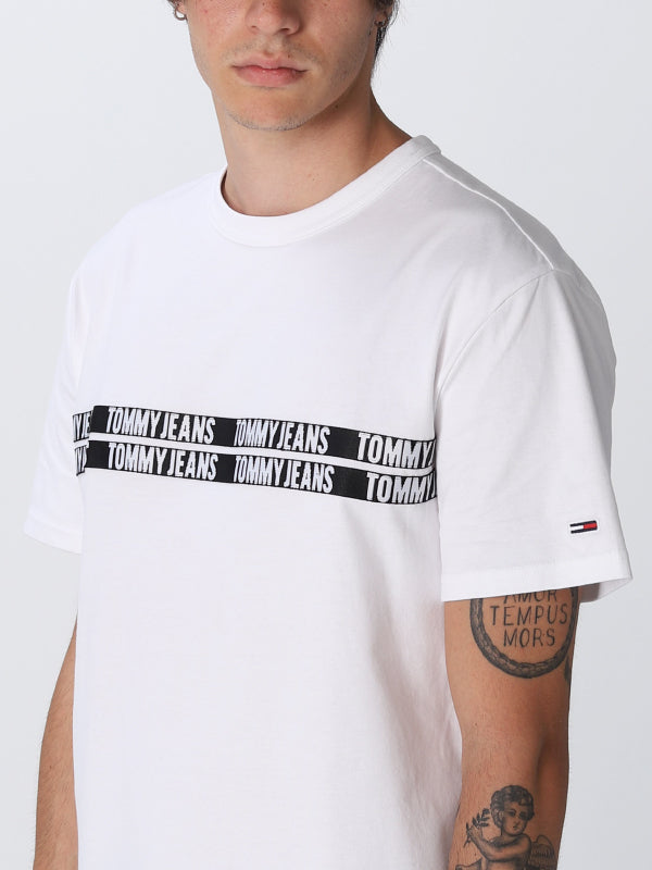 Tjm Tommy Tape Tee White / L